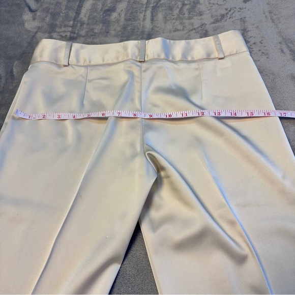 BCBGMAXAZRIA Women’s Acetate Satin Pleated Wide Leg Exclusive Of Trim Pants - Picture 5 of 9